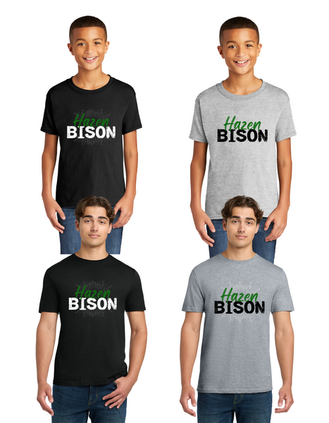 Adult-Youth Hazen Bison Music Tee 2025