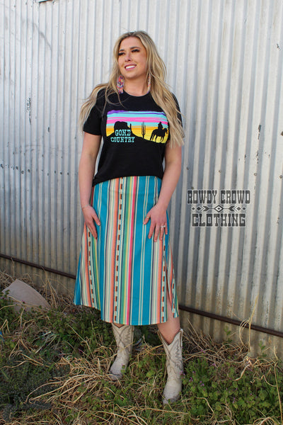 Western Skirt, Women's Skirt, Western Apparel, Western Wholesale, Wholesale Clothing, Serape Print, Serape Skirt, Western Fashion, Western Boutique