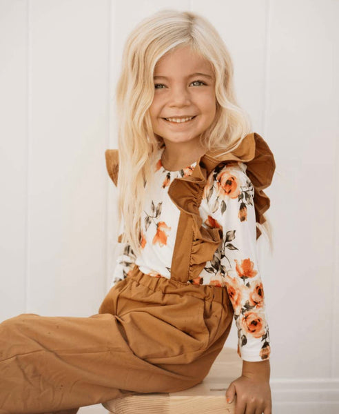 Sharlyn Ruffle Suspender Kids Pants