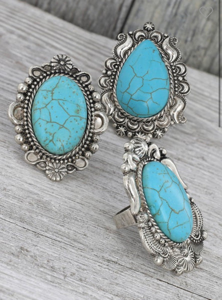 Turquoise Me Up Rings