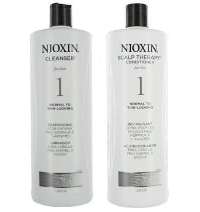 Nioxin #1 Cleanser Shampoo and Scalp Therapy Conditioner