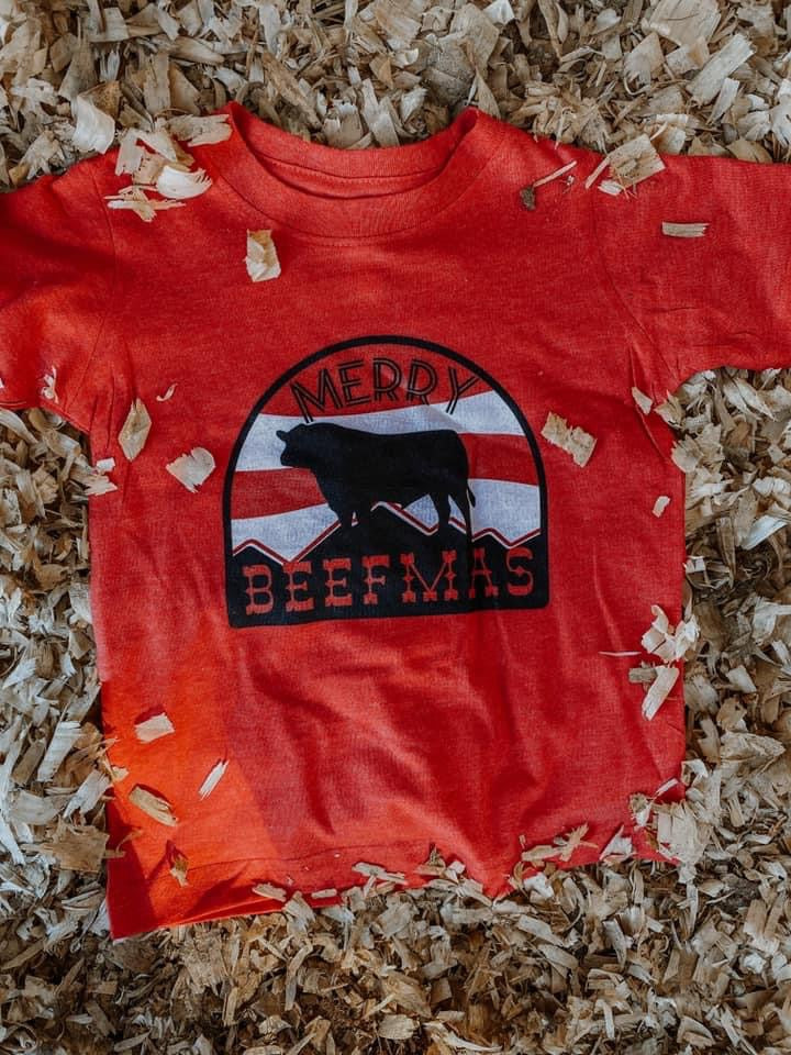 Merry Beefmas-kids tees