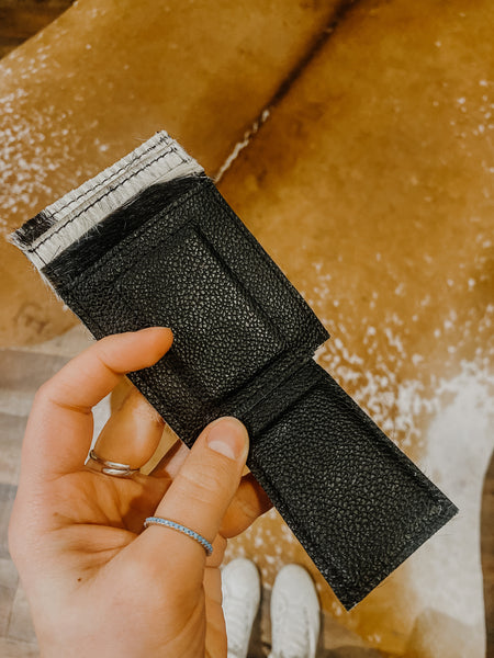 Cowhide money clip