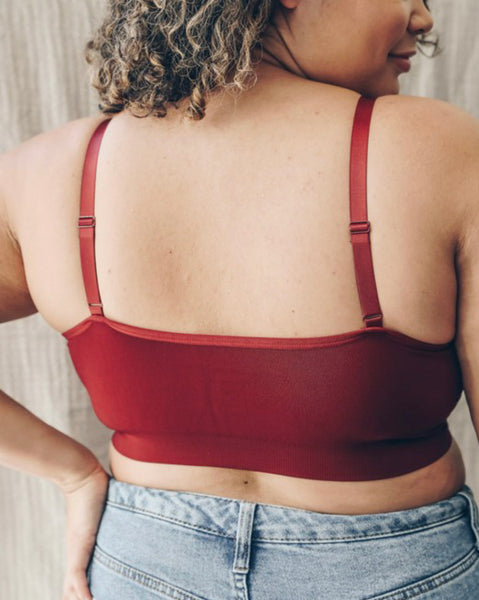 lattice Front Plus Size Bralette